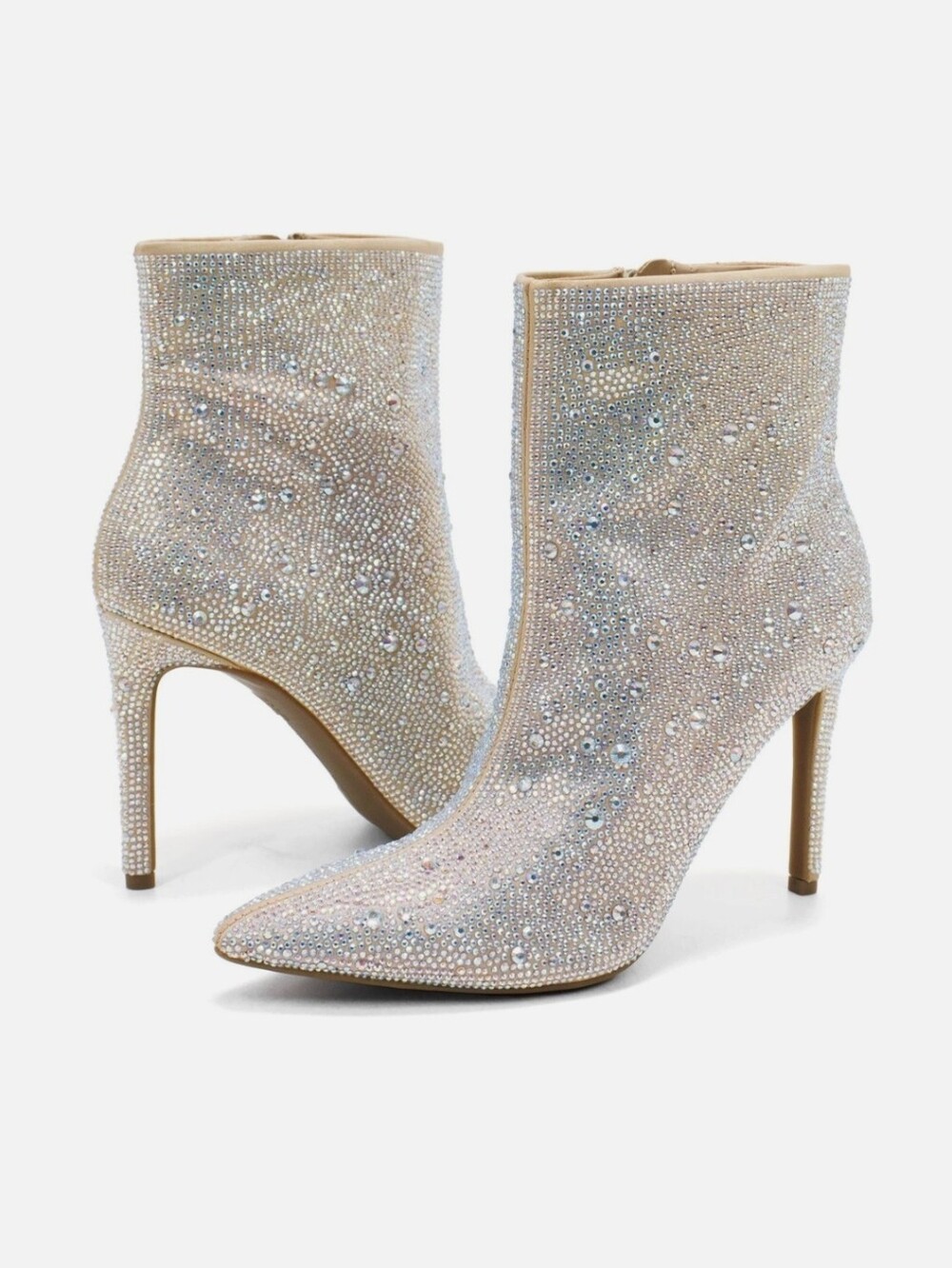 INC International Concepts Iridescent Crystal Pointed Toe Stiletto Heels‎ Womens